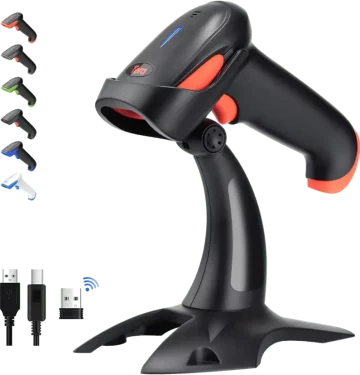 douchette Tera Pro Lecteur de Code à Barres Bluetooth sans Fil 2.4GHz 1D/2D
